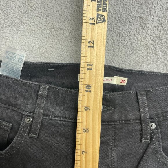 NEW Levis 315 Women's 10 Shaping Bootcut Jeans Black Mid Rise Stretch Denim - Picture 6 of 12